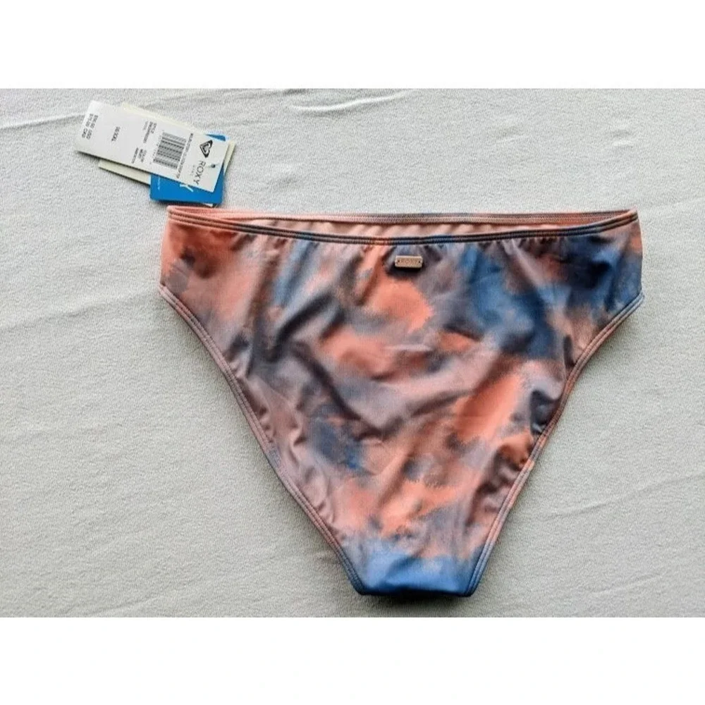 Roxy Girl Swimsuit Bikini‎ Bottom Size 16 XXL Malibu Story Tie Dye Beach NEW